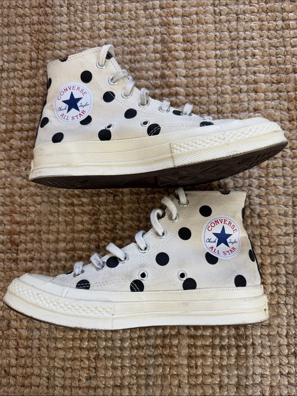 CDG Play Converse ‘70 Hi in Polka Dot